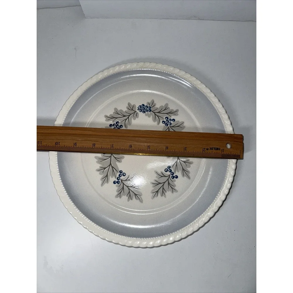 Monticello Made‎ By Steubenville 131023-131032 Dinner Plate - Blue/Gray